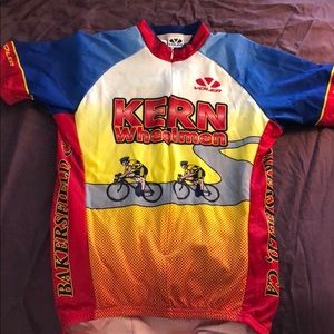 Men’s medium bicycle cycling jersey pull over